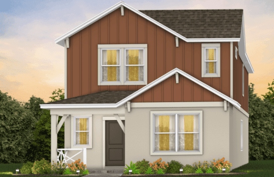 The Grow community home exterior rendering