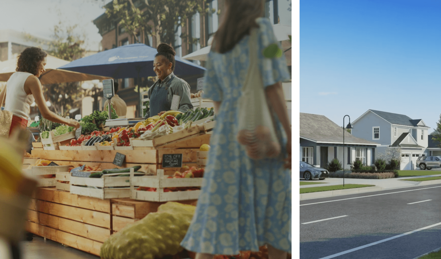 Food share program and exterior homes